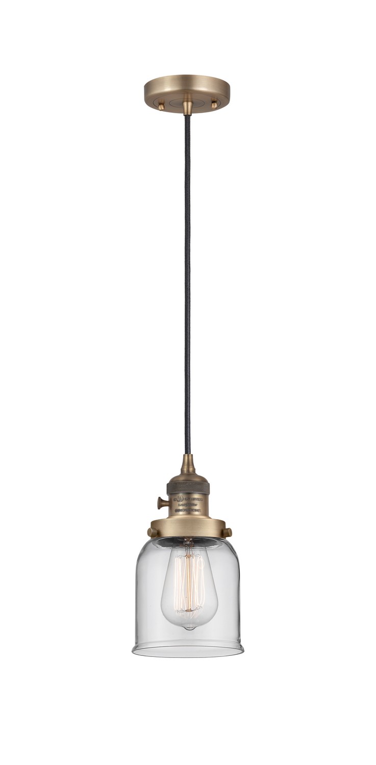 LED Mini Pendant by Innovations - Franklin Restoration Collection, Brushed Brass Finish - 201CSW-BB-G52-LED