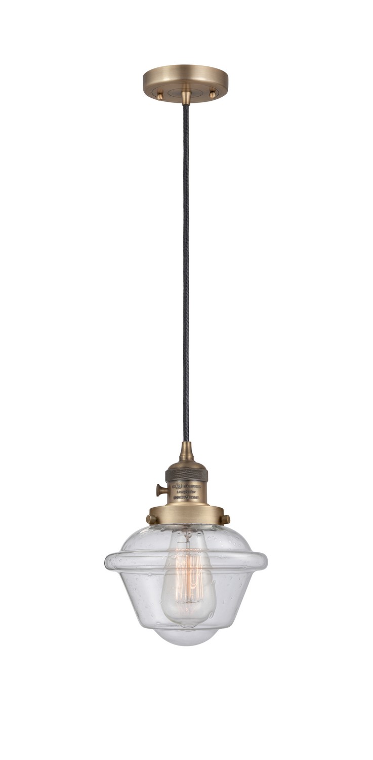 LED Mini Pendant by Innovations - Franklin Restoration Collection, Brushed Brass Finish - 201CSW-BB-G534-LED