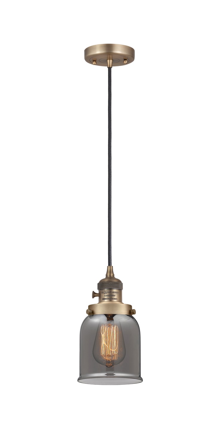 LED Mini Pendant by Innovations - Franklin Restoration Collection, Brushed Brass Finish - 201CSW-BB-G53-LED