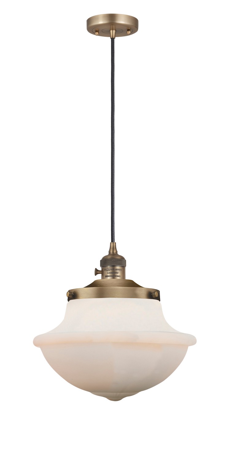 LED Mini Pendant by Innovations - Franklin Restoration Collection, Brushed Brass Finish - 201CSW-BB-G541-LED
