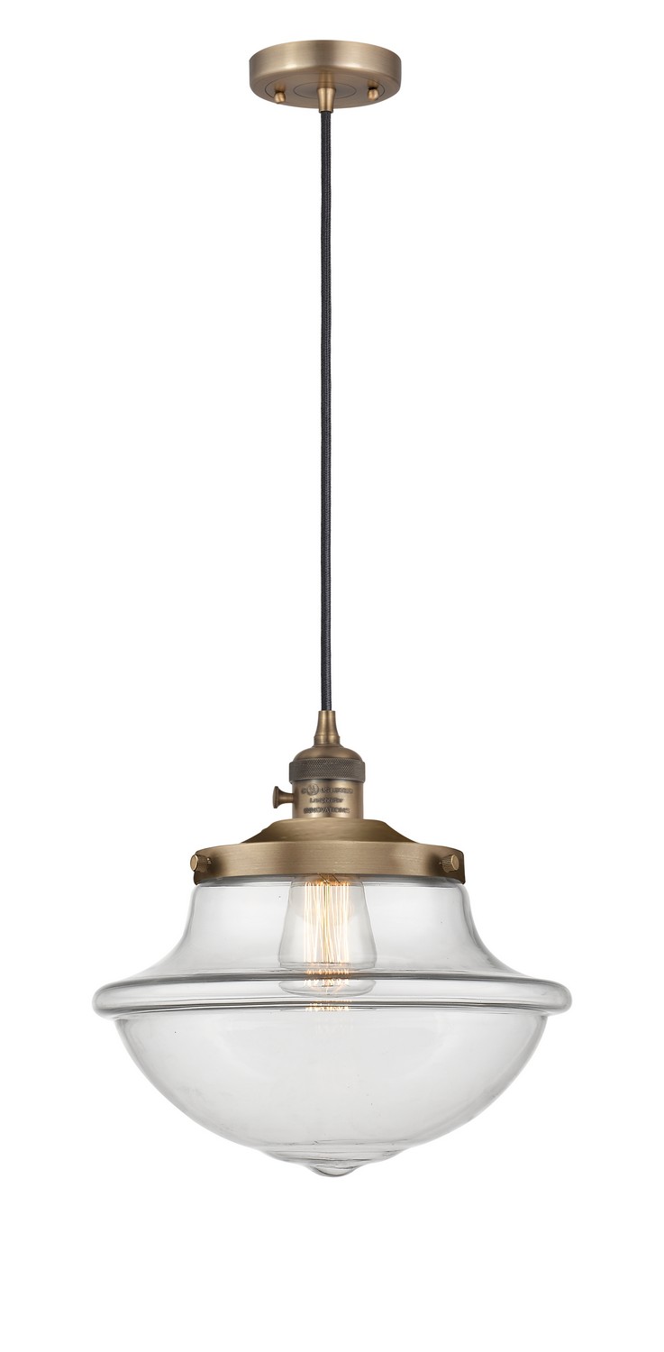 LED Mini Pendant by Innovations - Franklin Restoration Collection, Brushed Brass Finish - 201CSW-BB-G542-LED