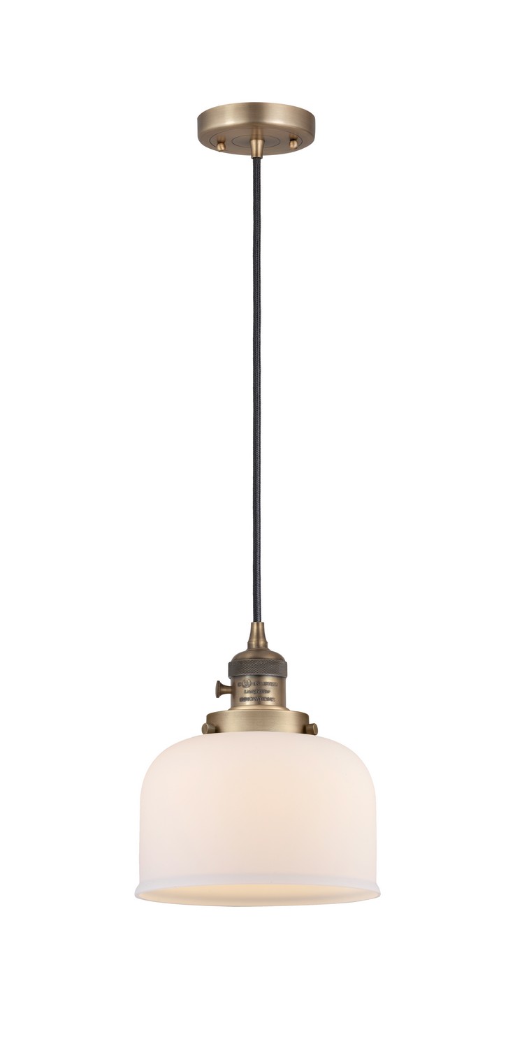 LED Mini Pendant by Innovations - Franklin Restoration Collection, Brushed Brass Finish - 201CSW-BB-G71-LED