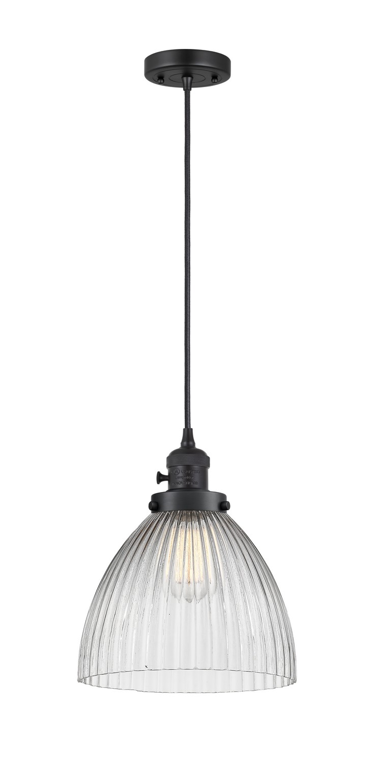 LED Mini Pendant by Innovations - Franklin Restoration Collection, Matte Black Finish - 201CSW-BK-G222-LED