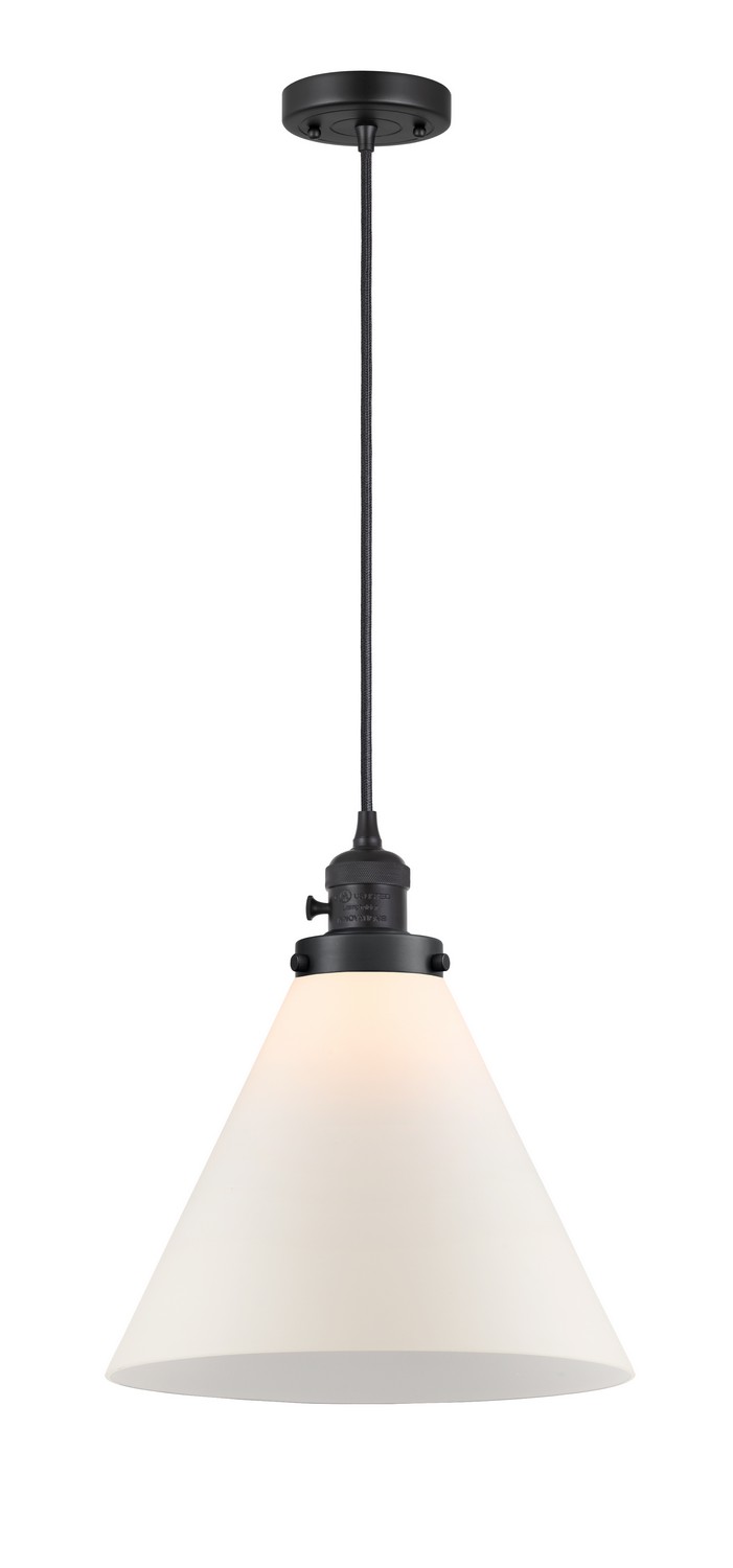 LED Mini Pendant by Innovations - Franklin Restoration Collection, Matte Black Finish - 201CSW-BK-G41-L-LED