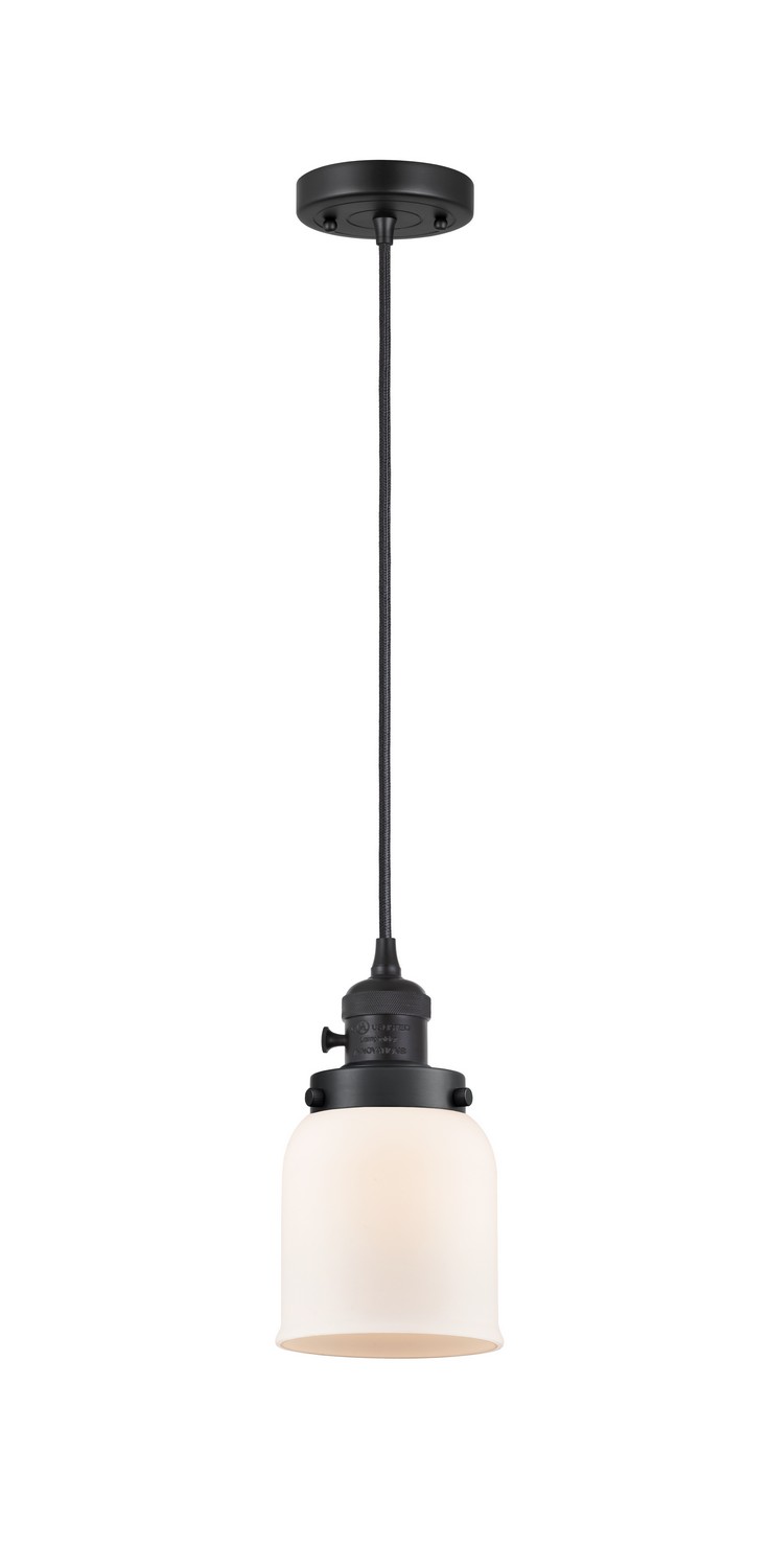 LED Mini Pendant by Innovations - Franklin Restoration Collection, Matte Black Finish - 201CSW-BK-G51-LED