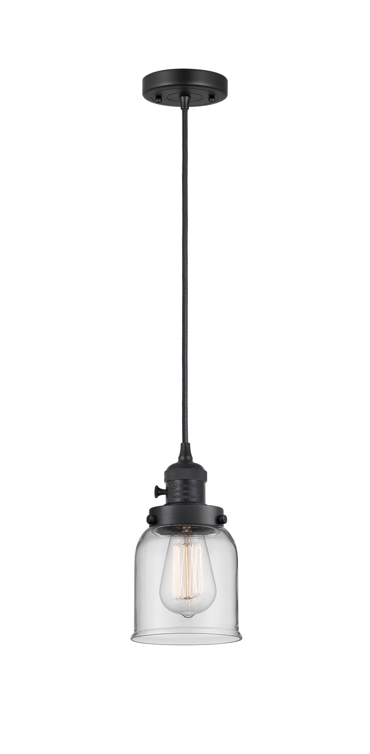 LED Mini Pendant by Innovations - Franklin Restoration Collection, Matte Black Finish - 201CSW-BK-G52-LED