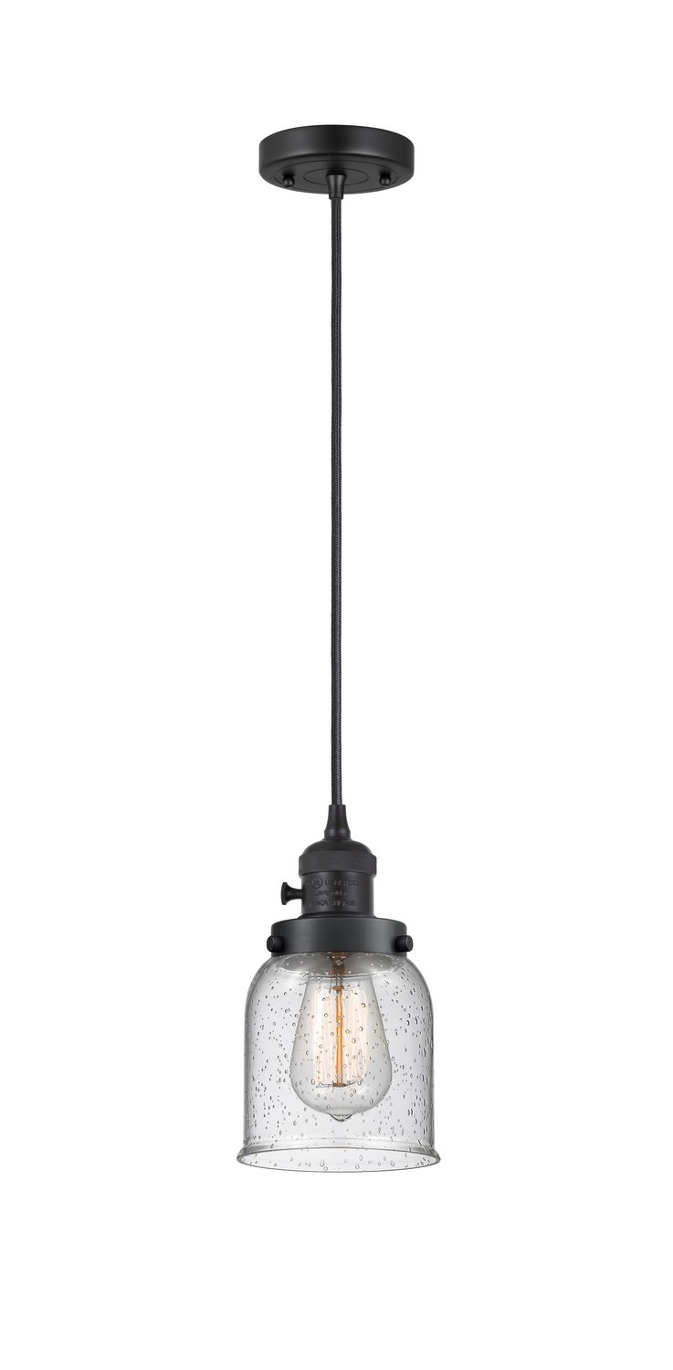 LED Mini Pendant by Innovations - Franklin Restoration Collection, Matte Black Finish - 201CSW-BK-G54-LED