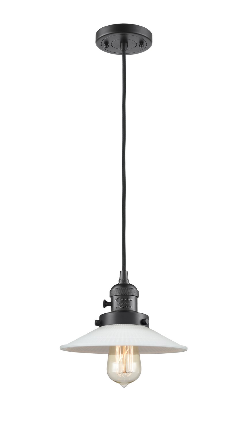 One Light Mini Pendant by Innovations - Franklin Restoration Collection, Oil Rubbed Bronze Finish - 201CSW-OB-G1