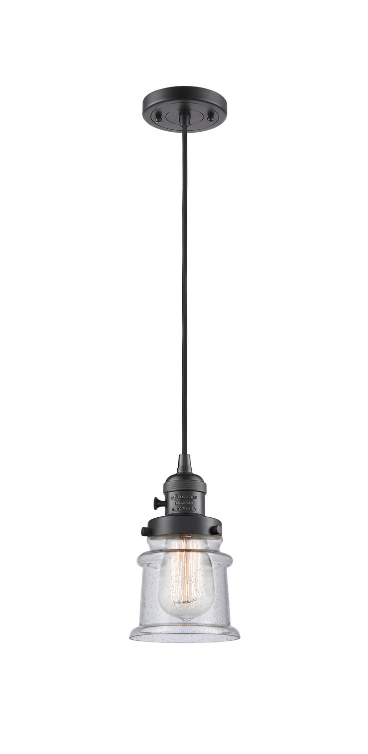 LED Mini Pendant by Innovations - Franklin Restoration Collection, Oil Rubbed Bronze Finish - 201CSW-OB-G184S-LED
