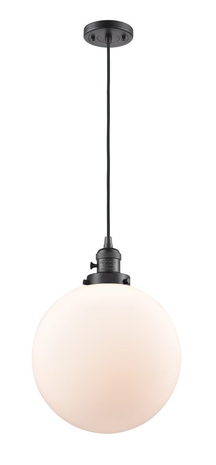 LED Mini Pendant by Innovations - Franklin Restoration Collection, Oil Rubbed Bronze Finish - 201CSW-OB-G201-12-LED