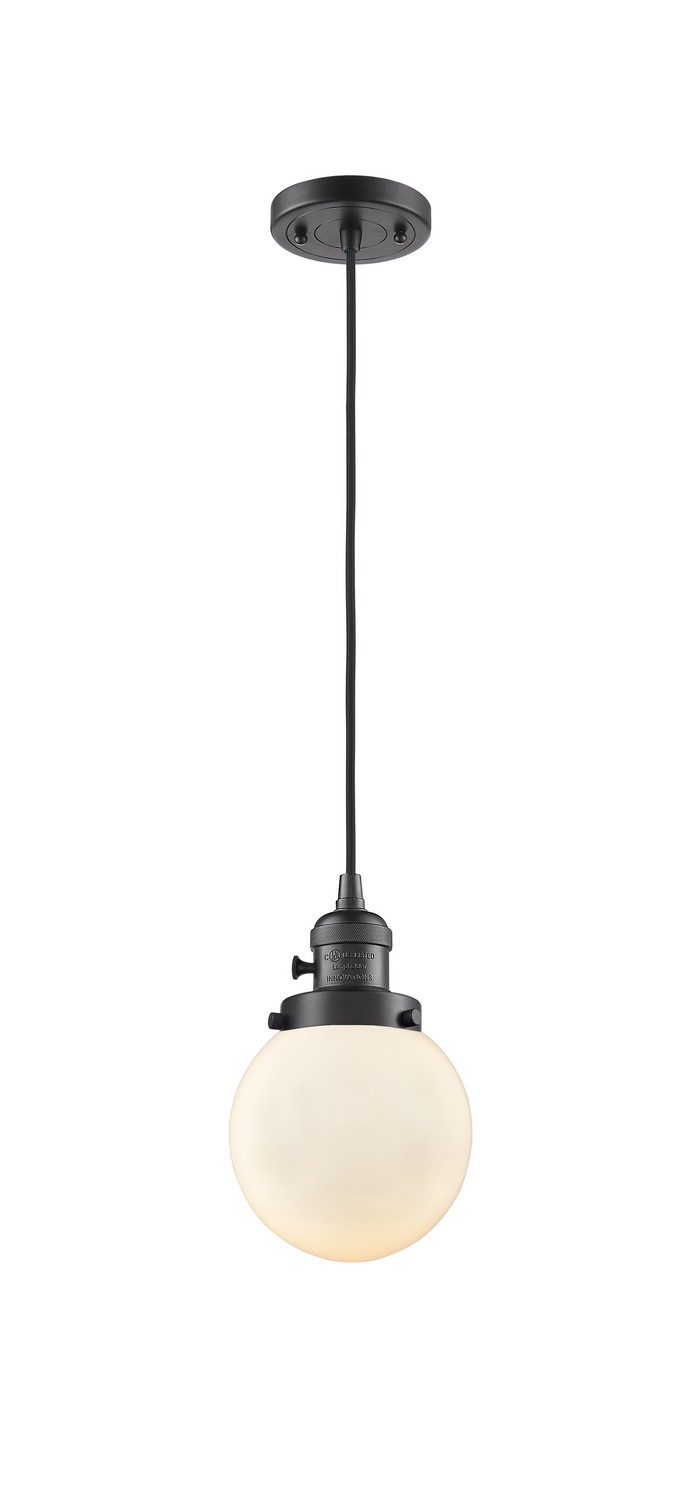 LED Mini Pendant by Innovations - Franklin Restoration Collection, Oil Rubbed Bronze Finish - 201CSW-OB-G201-6-LED