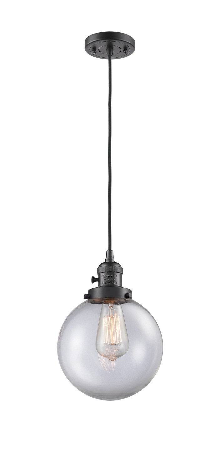 LED Mini Pendant by Innovations - Franklin Restoration Collection, Oil Rubbed Bronze Finish - 201CSW-OB-G202-8-LED