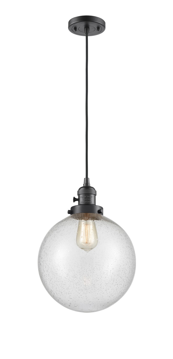 One Light Mini Pendant by Innovations - Franklin Restoration Collection, Oil Rubbed Bronze Finish - 201CSW-OB-G204-10