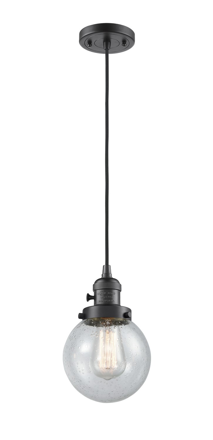 LED Mini Pendant by Innovations - Franklin Restoration Collection, Oil Rubbed Bronze Finish - 201CSW-OB-G204-6-LED