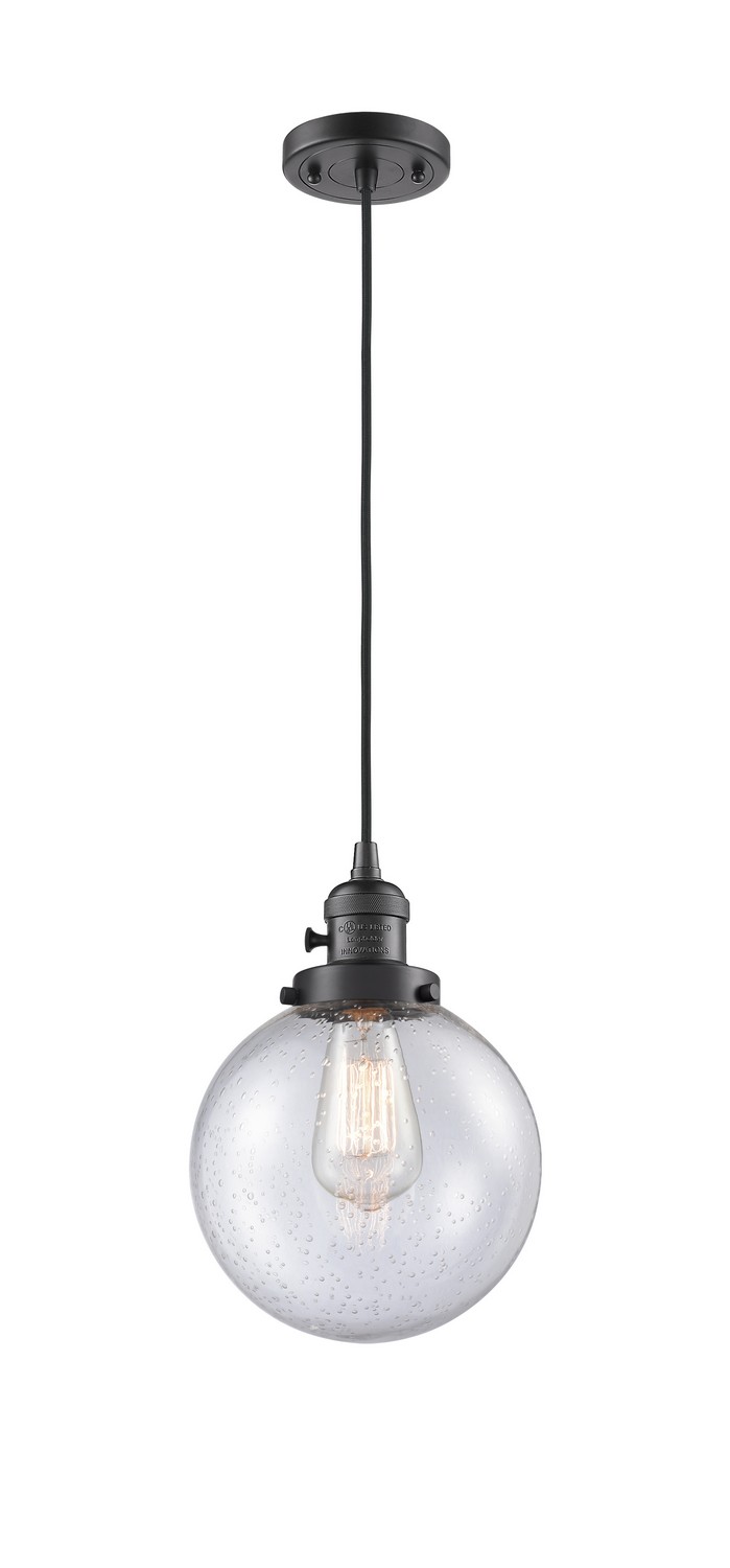 LED Mini Pendant by Innovations - Franklin Restoration Collection, Oil Rubbed Bronze Finish - 201CSW-OB-G204-8-LED