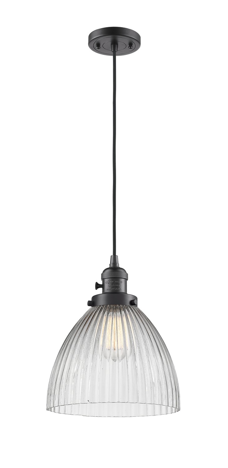 One Light Mini Pendant by Innovations - Franklin Restoration Collection, Oil Rubbed Bronze Finish - 201CSW-OB-G222