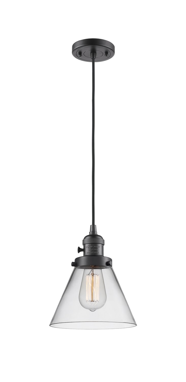 One Light Mini Pendant by Innovations - Franklin Restoration Collection, Oil Rubbed Bronze Finish - 201CSW-OB-G42
