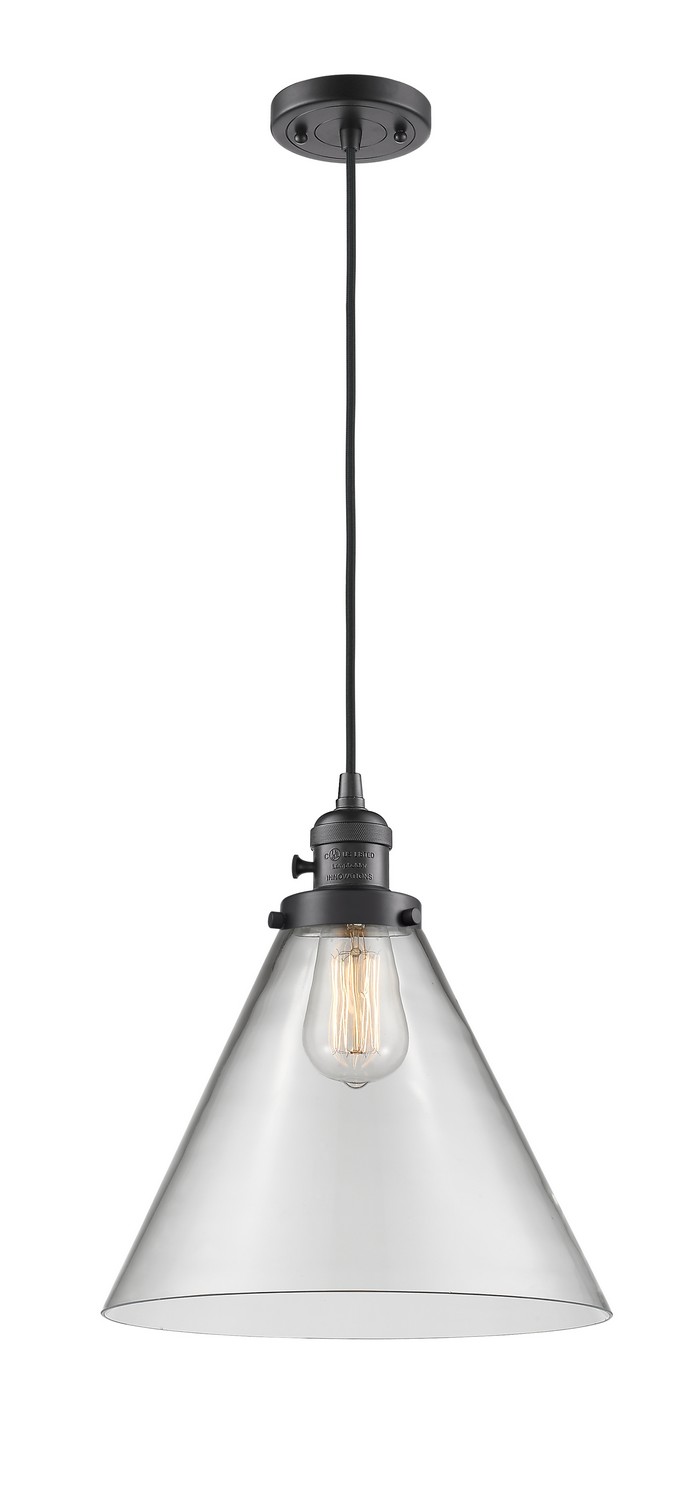 One Light Mini Pendant by Innovations - Franklin Restoration Collection, Oil Rubbed Bronze Finish - 201CSW-OB-G42-L