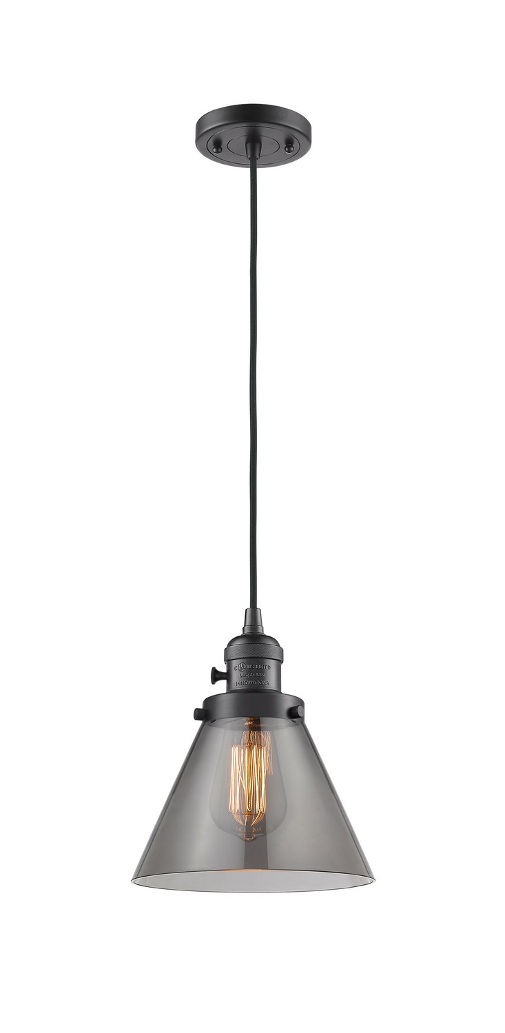 One Light Mini Pendant by Innovations - Franklin Restoration Collection, Oil Rubbed Bronze Finish - 201CSW-OB-G43