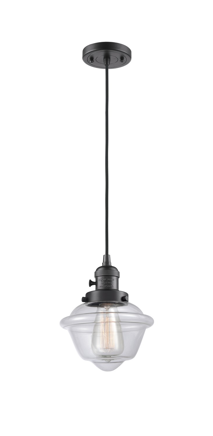 One Light Mini Pendant by Innovations - Franklin Restoration Collection, Oil Rubbed Bronze Finish - 201CSW-OB-G532