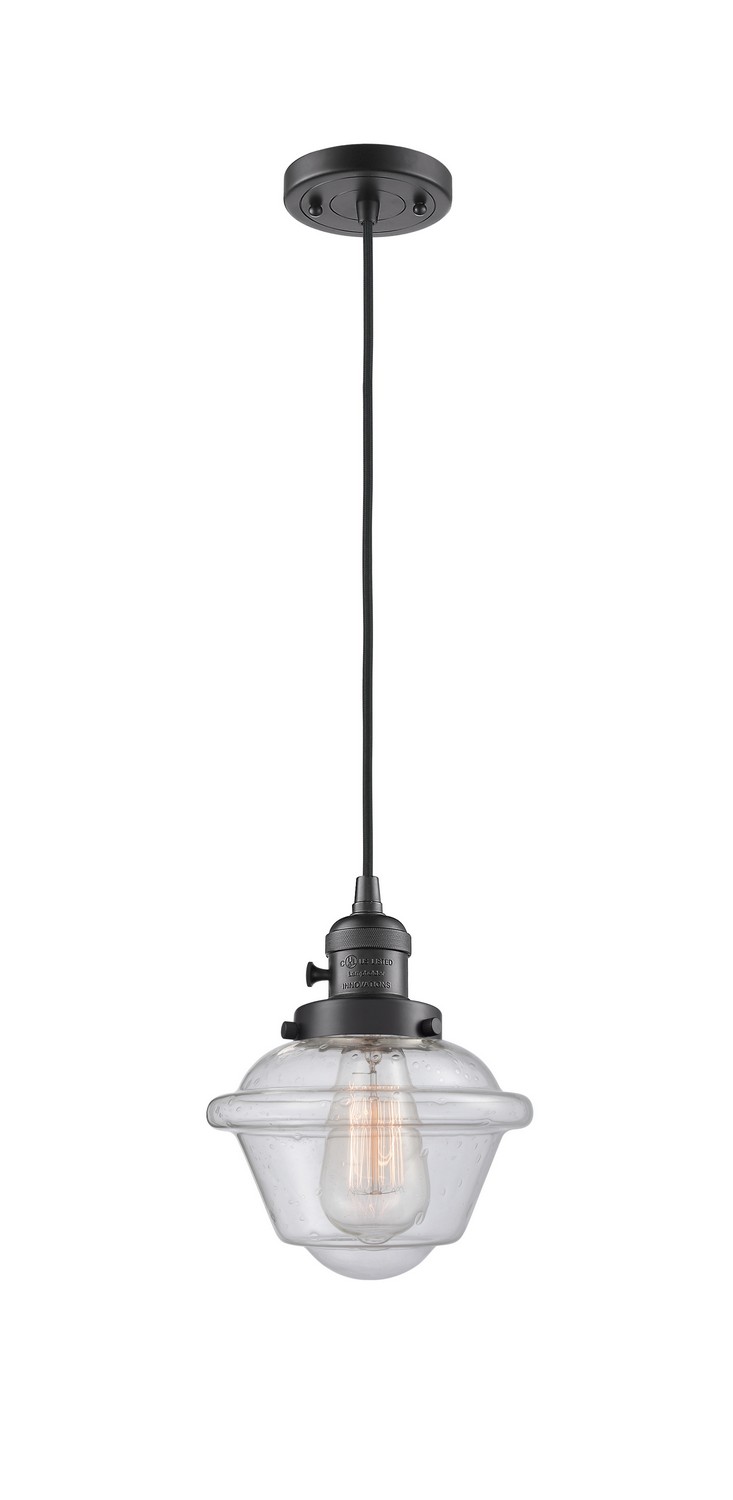 One Light Mini Pendant by Innovations - Franklin Restoration Collection, Oil Rubbed Bronze Finish - 201CSW-OB-G534