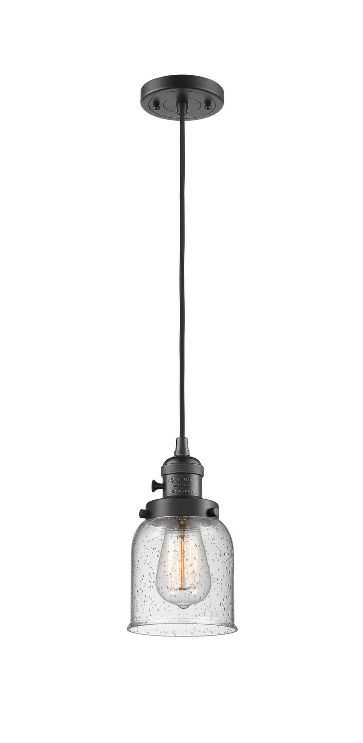 One Light Mini Pendant by Innovations - Franklin Restoration Collection, Oil Rubbed Bronze Finish - 201CSW-OB-G54