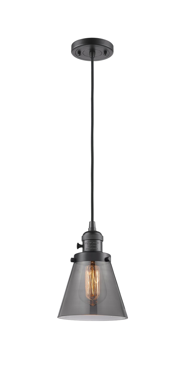 One Light Mini Pendant by Innovations - Franklin Restoration Collection, Oil Rubbed Bronze Finish - 201CSW-OB-G63