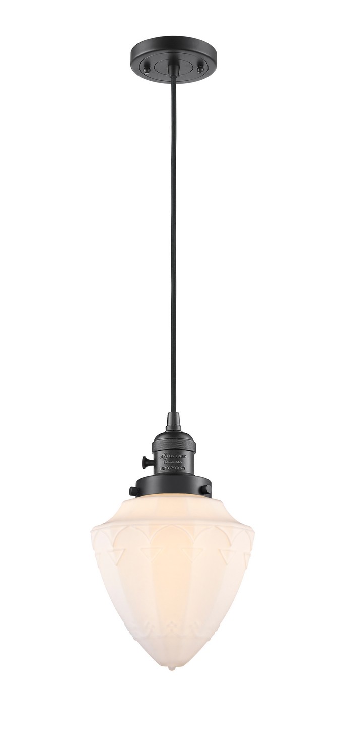 LED Mini Pendant by Innovations - Franklin Restoration Collection, Oil Rubbed Bronze Finish - 201CSW-OB-G661-7-LED