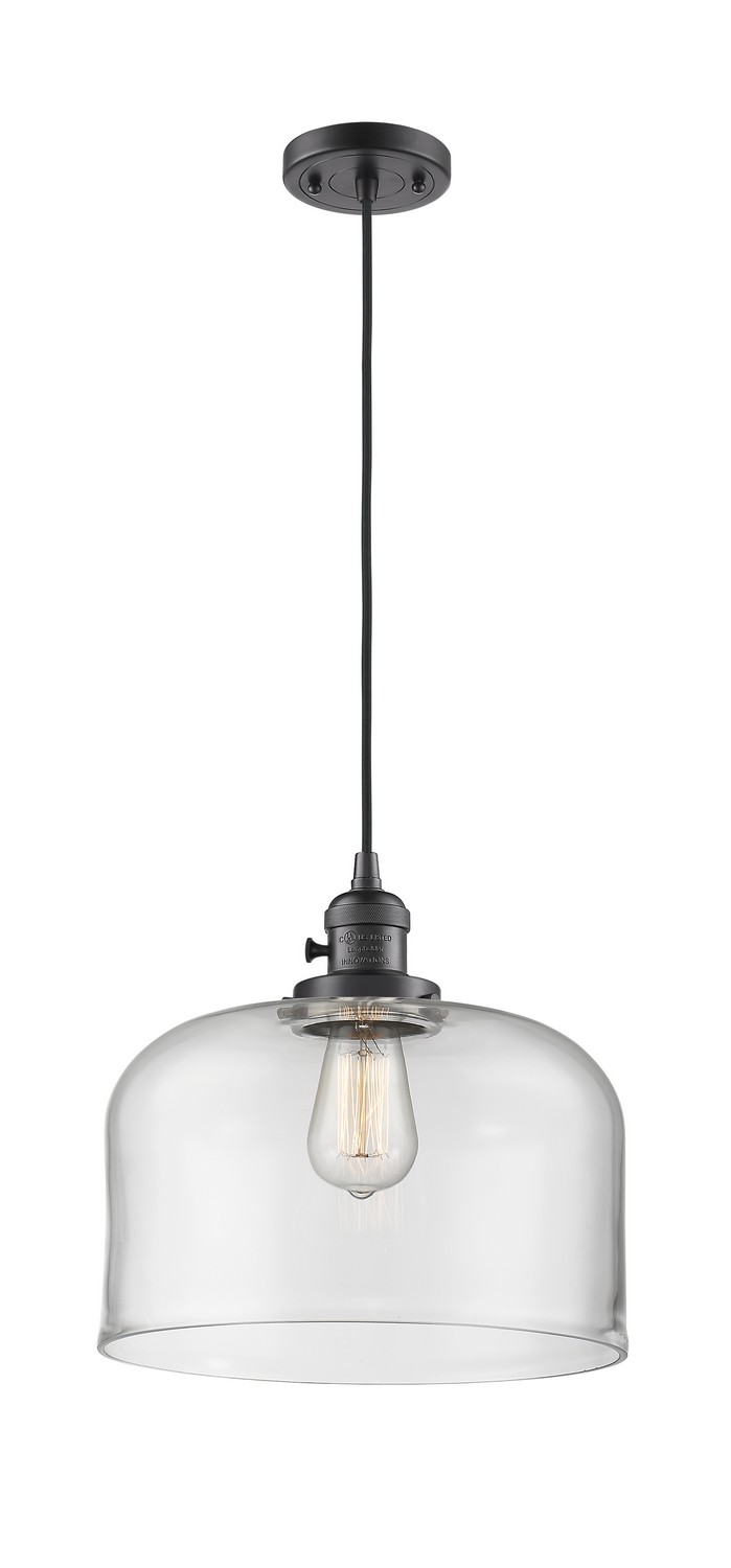 One Light Mini Pendant by Innovations - Franklin Restoration Collection, Oil Rubbed Bronze Finish - 201CSW-OB-G72-L