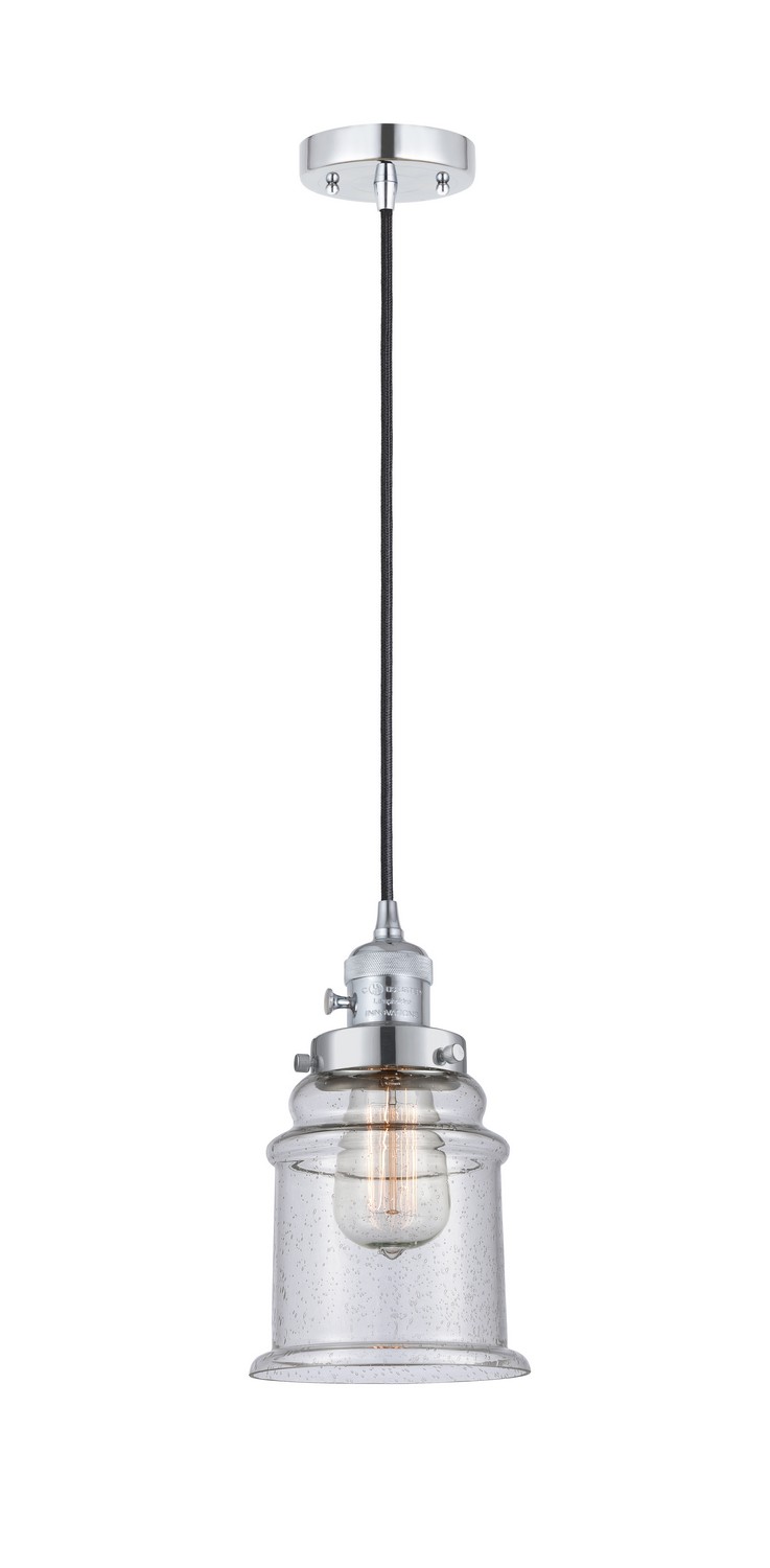 LED Mini Pendant by Innovations - Franklin Restoration Collection, Polished Chrome Finish - 201CSW-PC-G184-LED