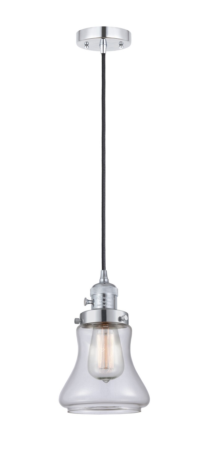 One Light Mini Pendant by Innovations - Franklin Restoration Collection, Polished Chrome Finish - 201CSW-PC-G192