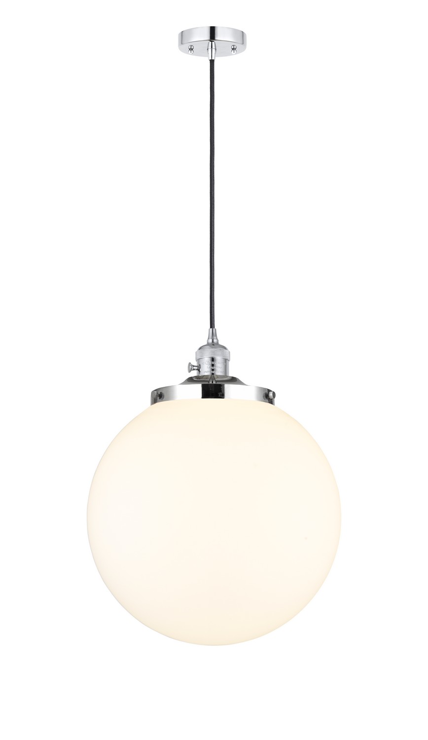 One Light Mini Pendant by Innovations - Franklin Restoration Collection, Polished Chrome Finish - 201CSW-PC-G201-14