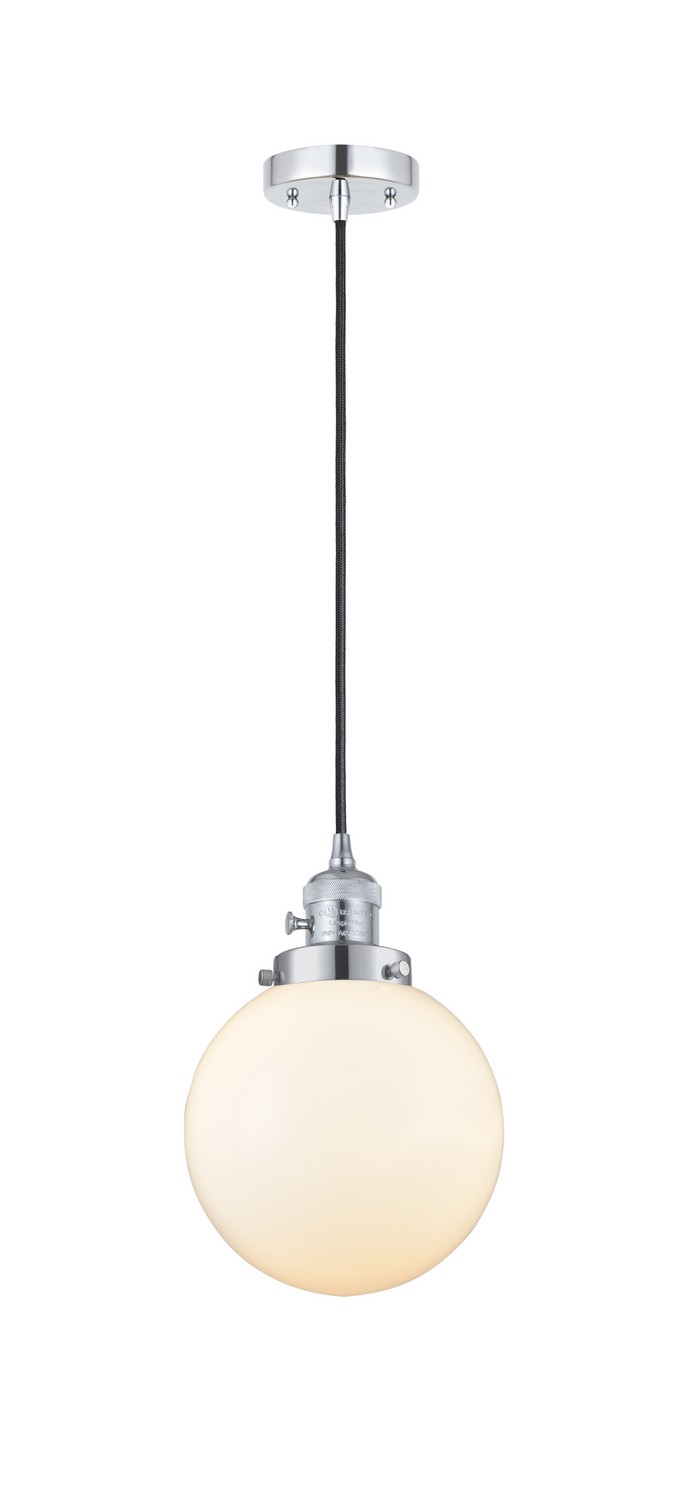 LED Mini Pendant by Innovations - Franklin Restoration Collection, Polished Chrome Finish - 201CSW-PC-G201-8-LED