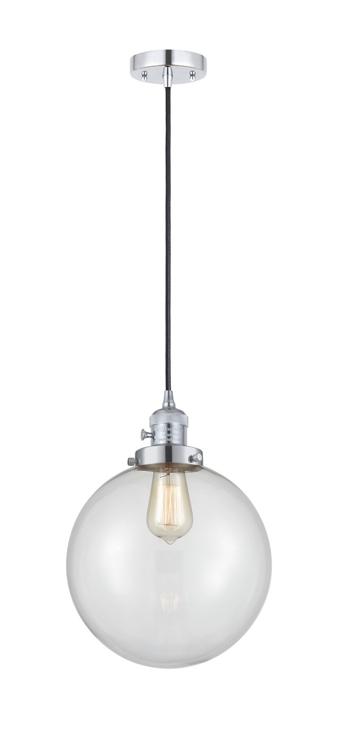 LED Mini Pendant by Innovations - Franklin Restoration Collection, Polished Chrome Finish - 201CSW-PC-G202-10-LED