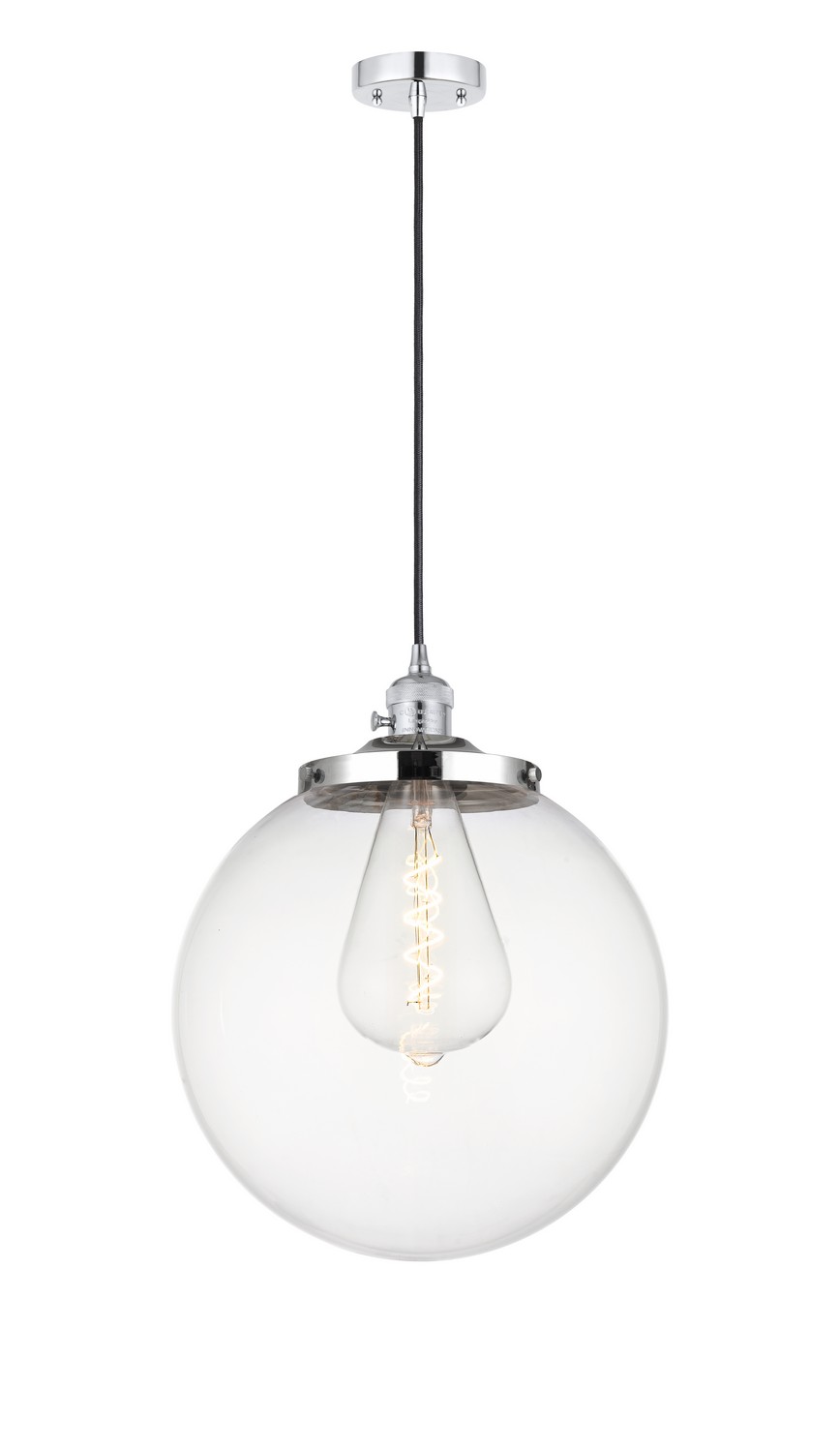 One Light Mini Pendant by Innovations - Franklin Restoration Collection, Polished Chrome Finish - 201CSW-PC-G202-14