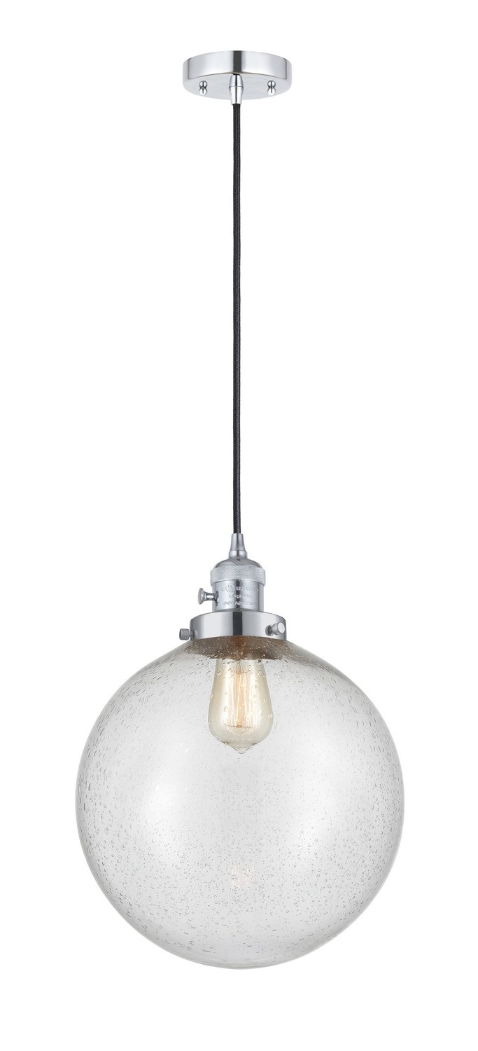 One Light Mini Pendant by Innovations - Franklin Restoration Collection, Polished Chrome Finish - 201CSW-PC-G204-12