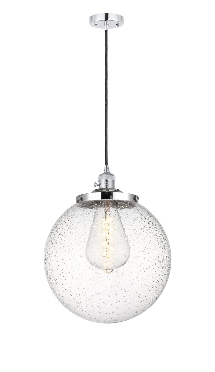One Light Mini Pendant by Innovations - Franklin Restoration Collection, Polished Chrome Finish - 201CSW-PC-G204-14