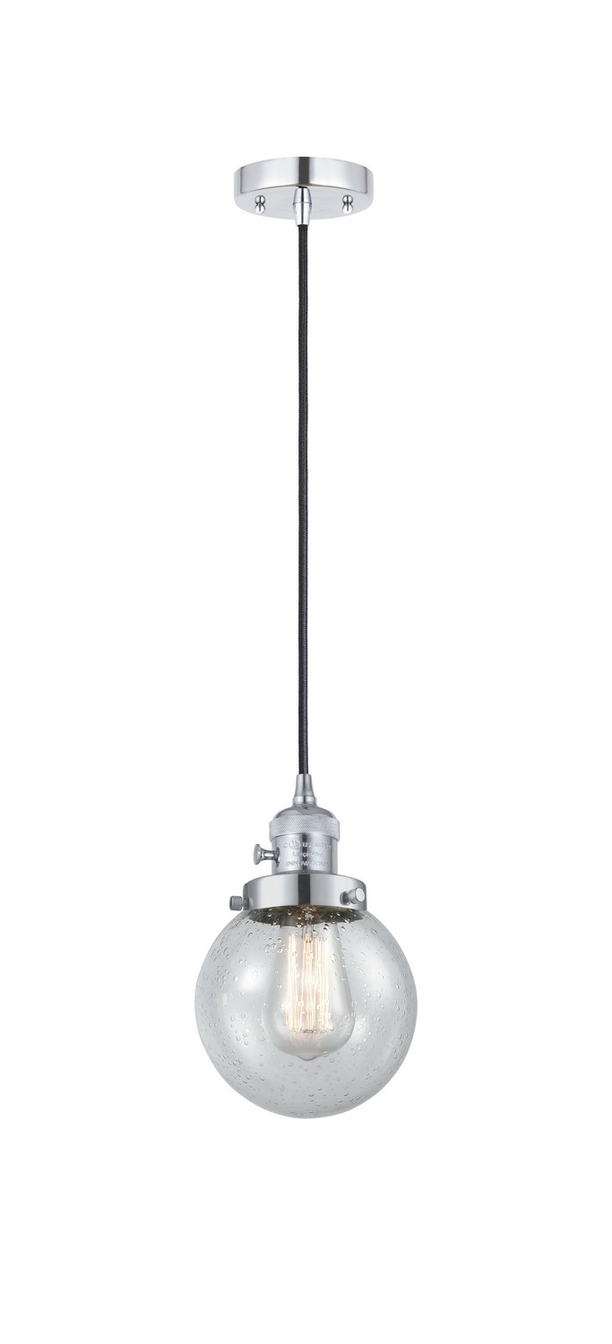 LED Mini Pendant by Innovations - Franklin Restoration Collection, Polished Chrome Finish - 201CSW-PC-G204-6-LED