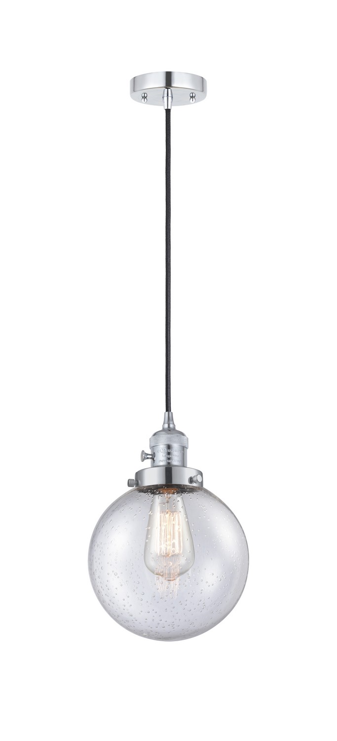 LED Mini Pendant by Innovations - Franklin Restoration Collection, Polished Chrome Finish - 201CSW-PC-G204-8-LED