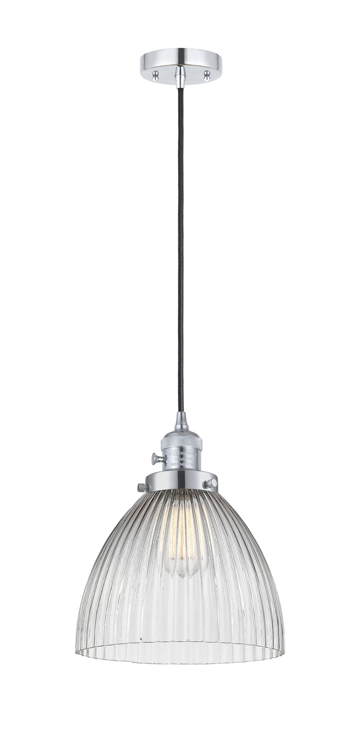 One Light Mini Pendant by Innovations - Franklin Restoration Collection, Polished Chrome Finish - 201CSW-PC-G222