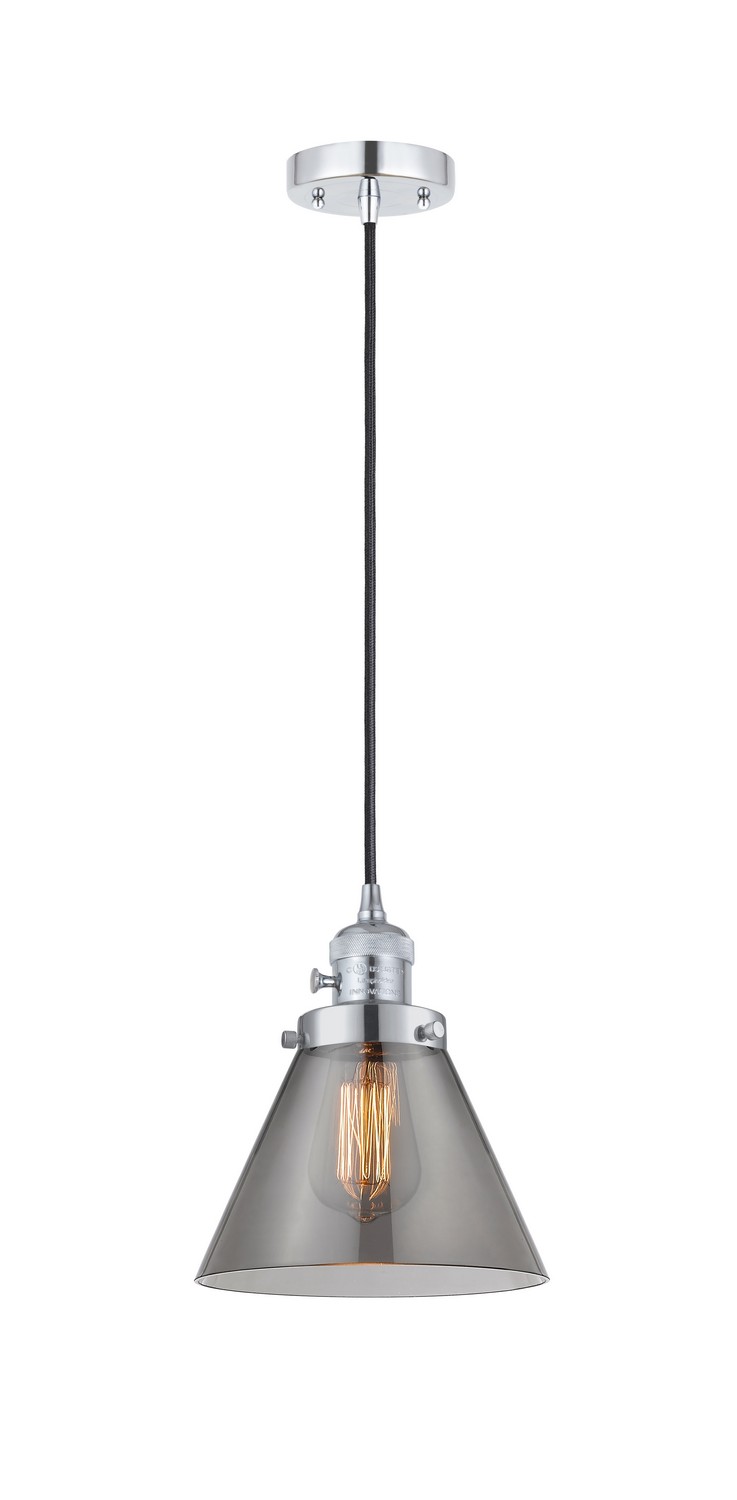 One Light Mini Pendant by Innovations - Franklin Restoration Collection, Polished Chrome Finish - 201CSW-PC-G43