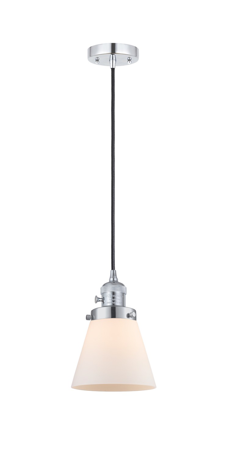 One Light Mini Pendant by Innovations - Franklin Restoration Collection, Polished Chrome Finish - 201CSW-PC-G61