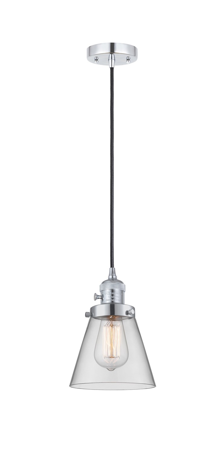LED Mini Pendant by Innovations - Franklin Restoration Collection, Polished Chrome Finish - 201CSW-PC-G62-LED