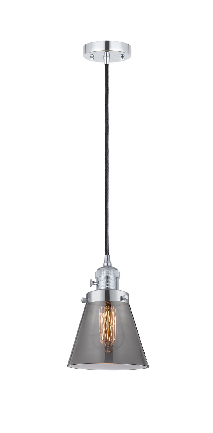 LED Mini Pendant by Innovations - Franklin Restoration Collection, Polished Chrome Finish - 201CSW-PC-G63-LED