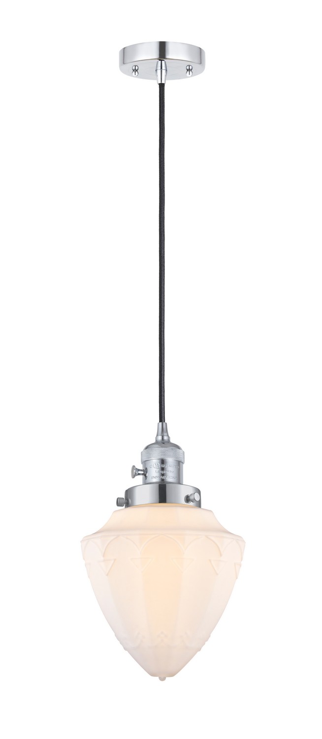 One Light Mini Pendant by Innovations - Franklin Restoration Collection, Polished Chrome Finish - 201CSW-PC-G661-7