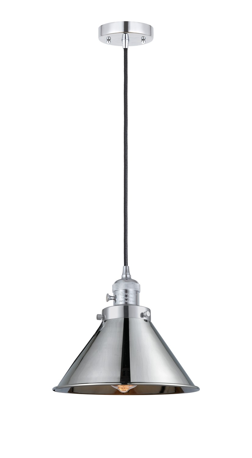 One Light Mini Pendant by Innovations - Franklin Restoration Collection, Polished Chrome Finish - 201CSW-PC-M10-PC