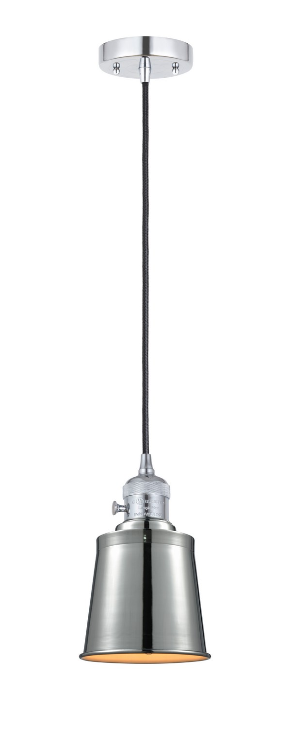 One Light Mini Pendant by Innovations - Franklin Restoration Collection, Polished Chrome Finish - 201CSW-PC-M9-PC