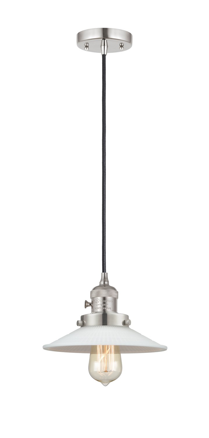 One Light Mini Pendant by Innovations - Franklin Restoration Collection, Polished Nickel Finish - 201CSW-PN-G1