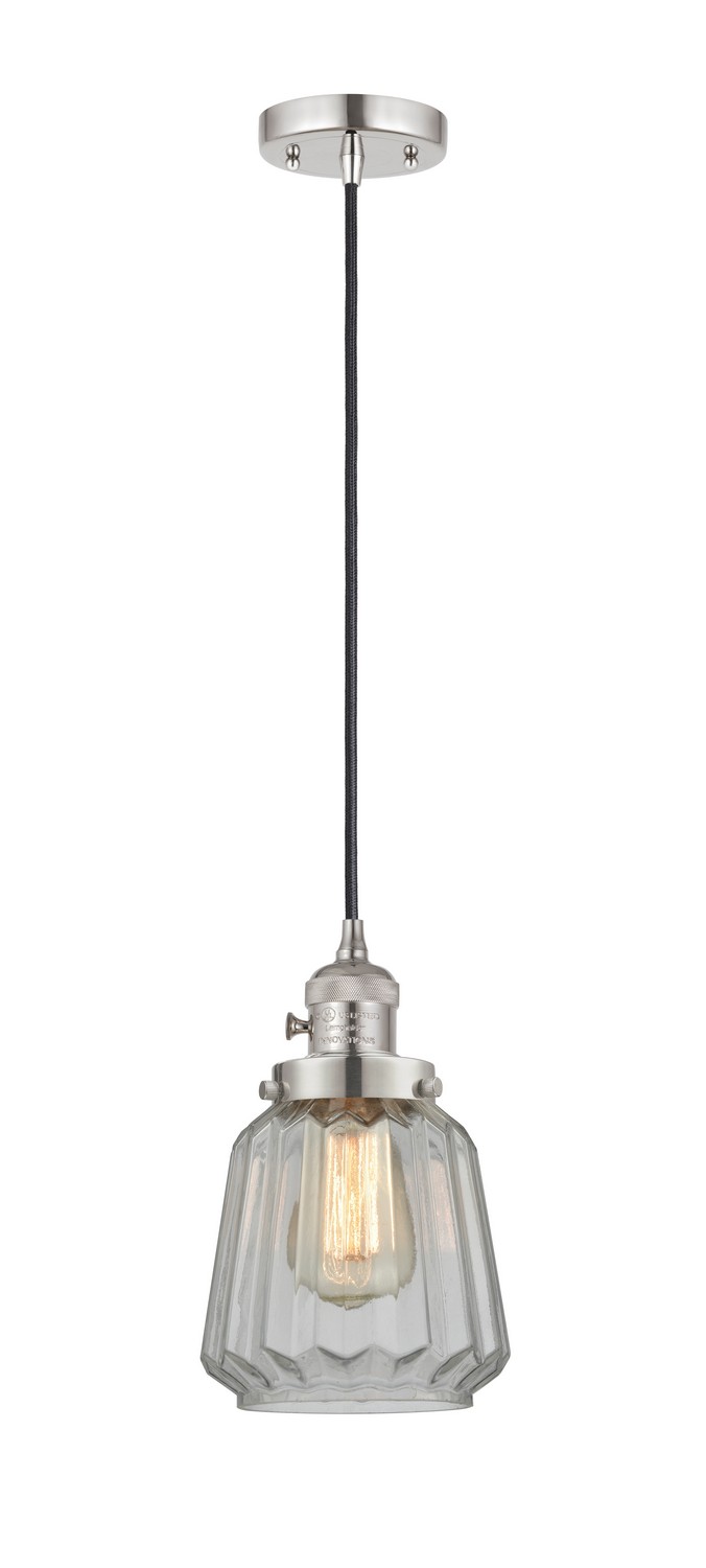 LED Mini Pendant by Innovations - Franklin Restoration Collection, Polished Nickel Finish - 201CSW-PN-G142-LED