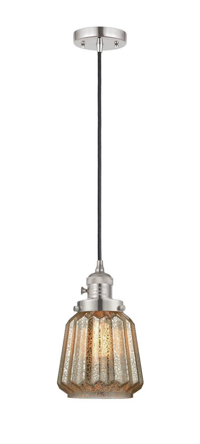 LED Mini Pendant by Innovations - Franklin Restoration Collection, Polished Nickel Finish - 201CSW-PN-G146-LED